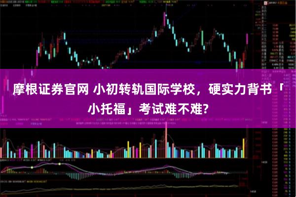 摩根证券官网 小初转轨国际学校,硬实力背书「小托福」考试难不难?
